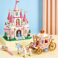 Princess Castle and Carriage Building Block Set