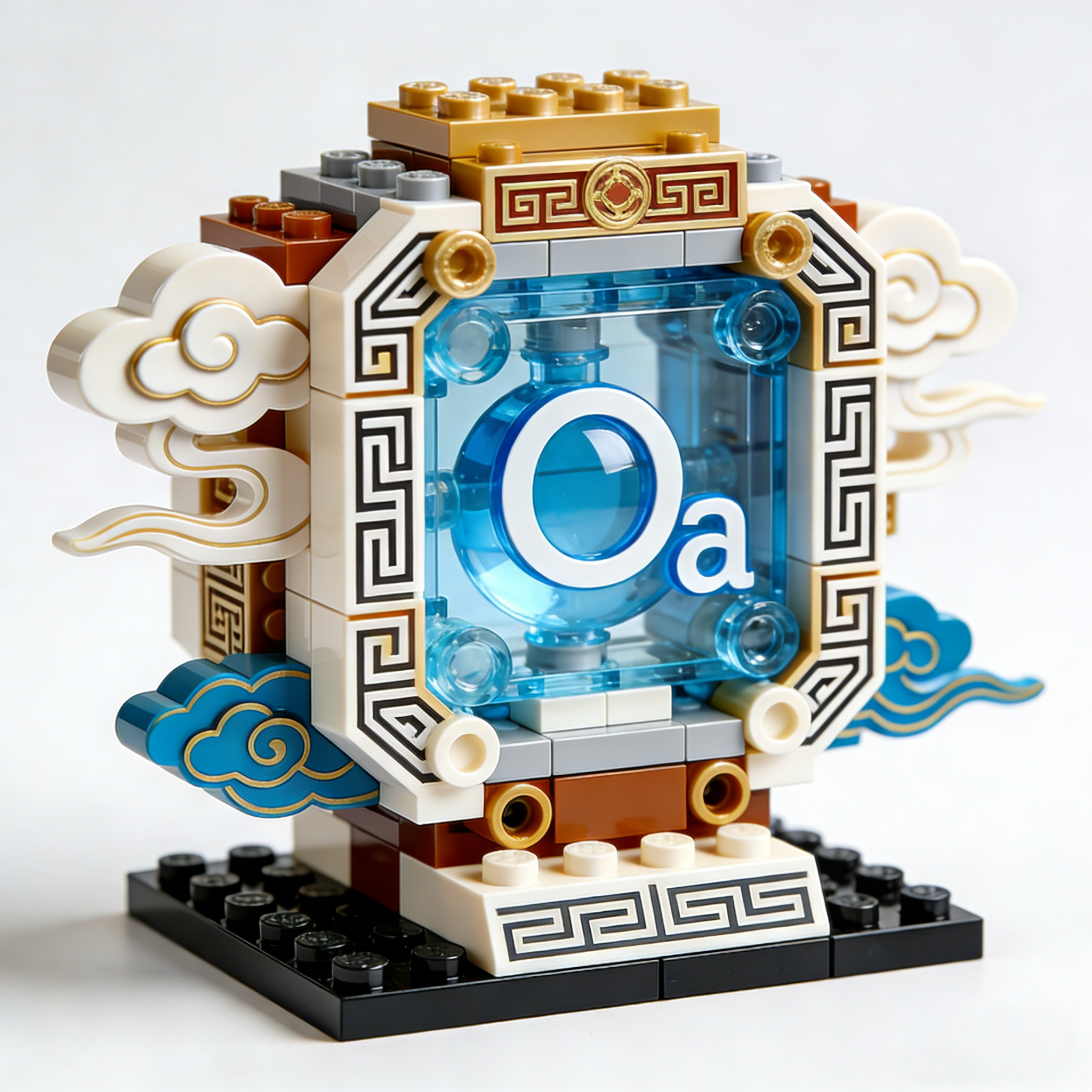 Chinese Style Creative Letter Building Block Set